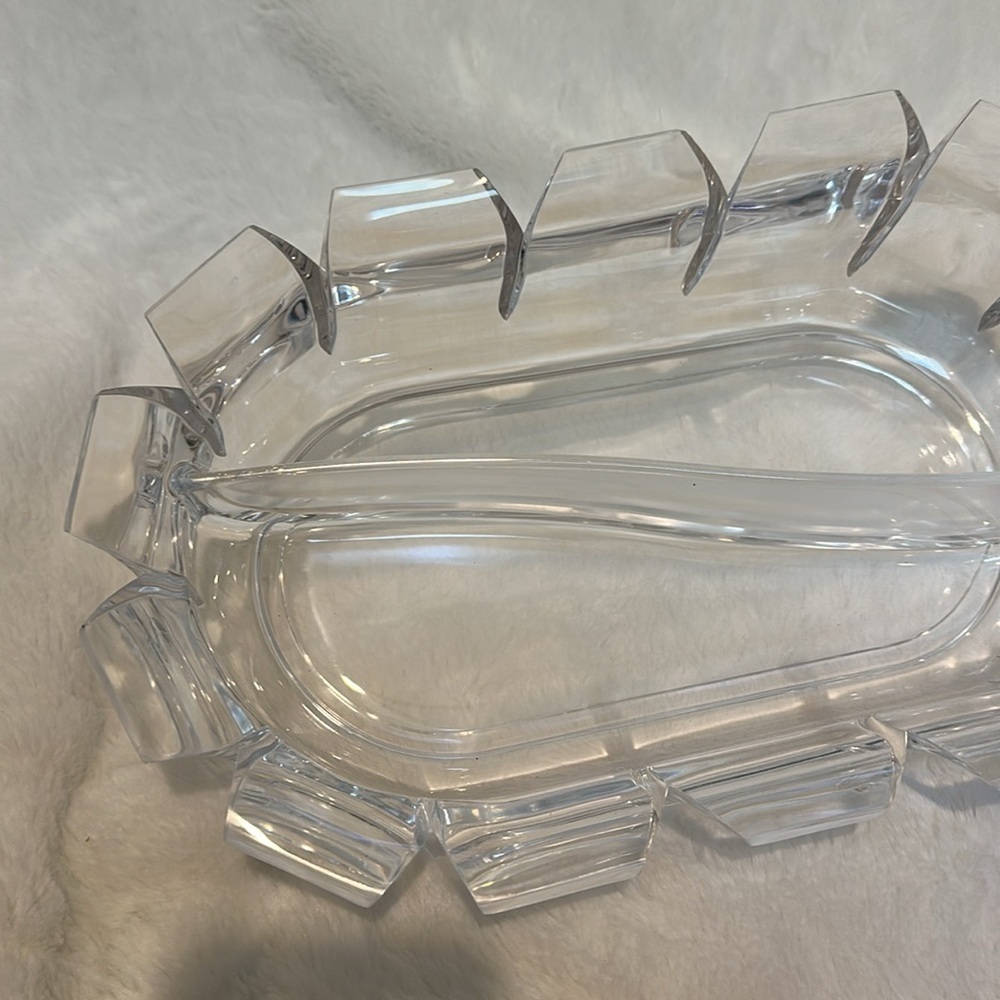 Vintage William Bounds Grainware Regal Lucite Oval Divided serving Dish MCM - Picture 5 of 10